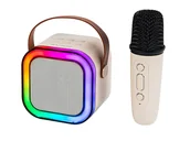 Głośniki przenośne - 30-359# Głośnik bluetooth karaoke rgb 1 mikrofon - miniaturka - grafika 1