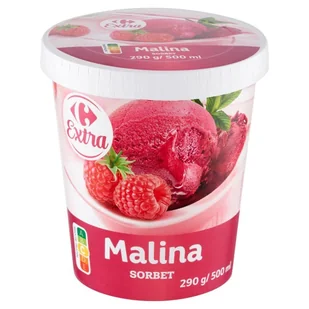 Carrefour Extra Sorbet malina 500 ml - Lody i desery lodowe - miniaturka - grafika 1