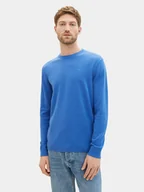Swetry męskie - Tom Tailor Sweter 1039810 Niebieski Regular Fit - miniaturka - grafika 1
