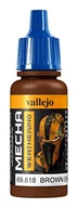Kolejki i akcesoria - Vallejo Farba akrylowa Mecha Color - Brown Eng. Soot (Matt) / 17ml Vallejo 69818 - miniaturka - grafika 1