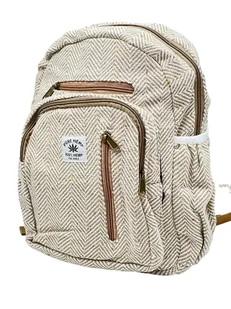 Plecak Konopny Hemp Naturalny Indyjski Etno Idealny Na Spacer Do Szkoły - Plecaki - miniaturka - grafika 1
