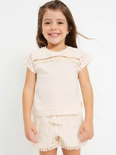 Mayoral Szorty materiałowe 3208 Beżowy - Spodenki damskie - miniaturka - grafika 1