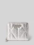 Portfele - Portfel z wytłoczonym logo na całej powierzchni model ‘Aldina’ - miniaturka - grafika 1