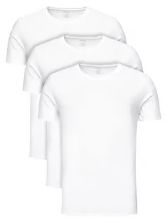 Koszulki męskie - Calvin Klein Underwear Komplet 3 t-shirtów 000NB4011E Biały Classic Fit - grafika 1