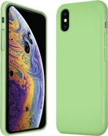 Etui i futerały do telefonów - Etui ochronne na telefon komórkowy Apple iPhone XS Max silikonowo-żelowe etui na telefon komórkowy, zielone - miniaturka - grafika 1
