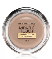 Pudry do twarzy - Max Factor Miracle Touch Foundation podkład z kwasem hialuronowym dla gładkiej i równomiernej skóry, 1 opakowanie (1 x 12 g) - miniaturka - grafika 1