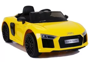 Auto na akumulator Audi R8 Żółty Lakierowane - Pojazdy elektryczne dla dzieci - miniaturka - grafika 1