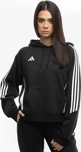Adidas Bluza damska adidas Tiro 24 Hooded czarna IJ5607 XL - Bluzy damskie - miniaturka - grafika 1