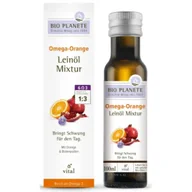 Olej spożywczy - Bio Planete Omega orange - mieszanka z olejem lnianym (pyłek kwiatowy, pomarańcza) 100 ml Bio - miniaturka - grafika 1