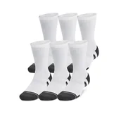 Skarpetki damskie - UNISEX UA PERF TECH 6PK CREW 1386242-101 - miniaturka - grafika 1
