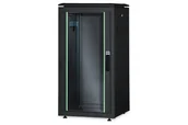 Tuning komputera - akcesoria - Digitus Szafa sieciowa stojąca Unique 19" 26U rack 600x1000, drzwi przód szyba, czarny, 800kg - miniaturka - grafika 1