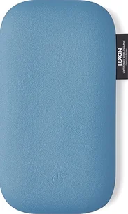 Ładowarka bezprzewodowa z głośnikiem Powersound niebieska skórzana - Powerbanki - miniaturka - grafika 1