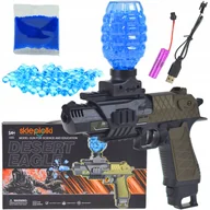 Zabawki militarne - PISTOLET ELEKTRYCZNY AUTOMAT MASZYNOWY NA KULKI ŻEL GLOCK ZESTAW AKCESORIA - miniaturka - grafika 1