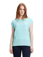 Koszulki i topy damskie - BETTY & CO Koszulka w kolorze turkusowym - miniaturka - grafika 1