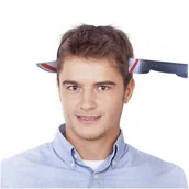 Gadżety dla niej i dla niego - Arpex Opaska, "Nóż w głowie", szara, rozmiar uniwersalny - miniaturka - grafika 1