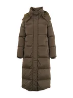Kurtki damskie - Woolrich Płaszcz puchowy "Kelly" w kolorze ciemnobrązowym - miniaturka - grafika 1