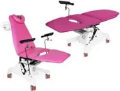 Meble i wyposażenie gabinetów medycznych - JFG.4K fotel ginekologiczny (urologiczny) elektryczny na kołach - miniaturka - grafika 1