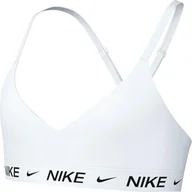 Biustonosze - Nike Biustonosz sportowy G Nk Df Indy Bra, biały/biały, FZ5860-100, S - miniaturka - grafika 1