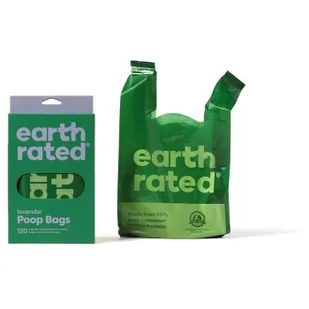 Earth Rated , bezzapachowe worki na odchody z wiązanymi uchwytami, 120 sztuk. - Woreczki na psie odchody - miniaturka - grafika 1