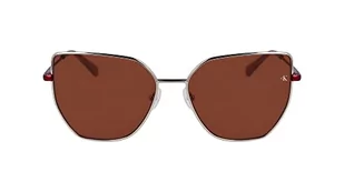 Calvin Klein Damskie okulary przeciwsłoneczne CKJ23202S, złote/bordowe, jeden rozmiar, Złoty/bordowy, Rozmiar uniwersalny - Okulary przeciwsłoneczne - miniaturka - grafika 1