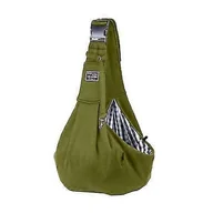 Torby podróżne - Oddychająca torba podróżna o dużej pojemności dla psów i kotów z podwójną klamrą bezpieczeństwa i transporterem dla zwierząt zielono-szary wojskowy - miniaturka - grafika 1