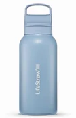 Shakery i bidony sportowe - Butelka termiczna z filtrem do wody LifeStraw Go 2.0 Steel 1000ml Icelandic Blue - miniaturka - grafika 1