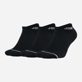 Skarpetki męskie - Zestaw męskich skarpet Nike Jordan Brand Jumpman No-Show 3-Pack "Black" SX5546-010 M 3 par Czarny (659658598843) - grafika 1