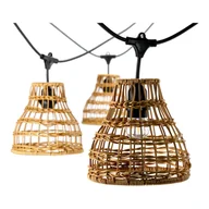 Lampy ogrodowe - Klosz do girlandy CRETE R1 drewnopodobny 5 sztuk do zestawu 18cm - miniaturka - grafika 1