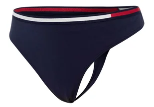 TOMMY HILFIGER MAJTKI STRINGI DAMSKIE THONG NAVY UW0UW01548 416 - Rozmiar: XS - Majtki damskie - miniaturka - grafika 1