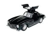 Samochody i pojazdy dla dzieci - WELLY MERCEDES-BENZ 300SL GULLWING CZARNY 1:34 43656 - miniaturka - grafika 1