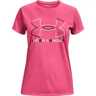 Koszulki dla dziewczynek - Koszulka dziewczęca Under Armour Tech BL Solid Body SS - miniaturka - grafika 1
