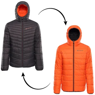 Kurtka zimowa męska Alpine Pro Erom Rozmiar: M / Kolor: szary/pomarańczowy - Kurtki męskie - miniaturka - grafika 1