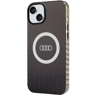 Audi IML Big Logo MagSafe Case iPhone 15 / 14 / 13 6.1" czarny/black hardcase AU-IMLMIP15-Q5/D2-BK - Etui i futerały do telefonów - miniaturka - grafika 9