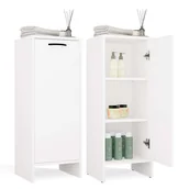 Szafki łazienkowe - Szafka łazienkowa, biała, 35 x 90 x 30 cm - miniaturka - grafika 1