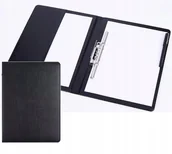 Deski z klipsem - Clipboard Teczka Aktówka Organizer Podkładka Do Pisania Deska Z Klipsem A4 Czarna - miniaturka - grafika 1