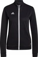 Bluzy damskie - Adidas Bluza damska adidas Entrada 22 Track Jacket czarna H57525 2XL - miniaturka - grafika 1