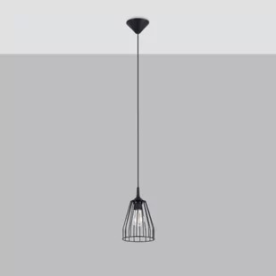 Leyo lampa wisząca 1xE27 czarna SL.1205 - Lampy sufitowe - miniaturka - grafika 1
