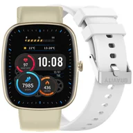 Smartwatch - Gravity GT18-8 Beżowy, biały - miniaturka - grafika 1