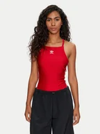 Body - adidas Body 3-Stripes IY7295 Czerwony Slim Fit - miniaturka - grafika 1