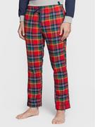 Piżamy męskie - United Colors Of Benetton Spodnie piżamowe 45DZ4F005 Czerwony Regular Fit - miniaturka - grafika 1