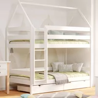 Łóżka dla dzieci i młodzieży - Łóżko piętrowe DOMEK 160x80 - miniaturka - grafika 1