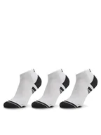 Skarpetki damskie - Under Armour Zestaw 3 par niskich skarpet unisex Ua Performance Tech 3Pk Low 1379504-100 Biały - miniaturka - grafika 1