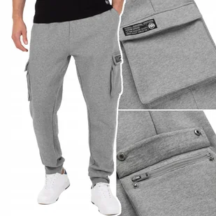 Spodnie Dresowe Bawełniane Męskie Pit Bull Cypress Szare R. M - Dresy męskie Spodnie Dresowe Bawełniane Męskie Pit Bull Cypress Szare R. M - Dresy męskie - miniaturka - grafika 1