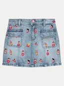 Spódnice - Guess Spódnica jeansowa J4GD19 D45E0 Niebieski Regular Fit - miniaturka - grafika 1