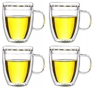 Szklanki - Szklanka Termiczna Pokrywką Zaparzania 4Szt 375Ml - miniaturka - grafika 1
