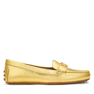 Mokasyny LAUREN RALPH LAUREN 802959222001 Złoty - Mokasyny damskie - miniaturka - grafika 1
