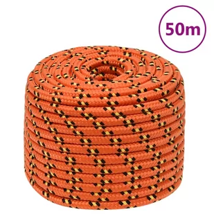 vidaXL Linka żeglarska, pomarańczowa, 14 mm, 50 m, polipropylen - Żeglarstwo - miniaturka - grafika 1
