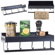 Pozostałe akcesoria kuchenne - PÓŁKA KUCHENNA WISZĄCA ŚCIENNA WIESZAK ORGANIZER - miniaturka - grafika 1