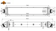 Silnik - akcesoria - Chłodnica powietrza doładowującego NRF 309085 - miniaturka - grafika 1
