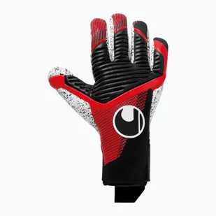 Rękawice bramkarskie uhlsport Powerline Supergrip+ Finger Surround czarne/czerwone/białe - Piłka nożna - miniaturka - grafika 1